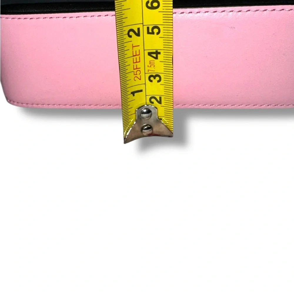 Coach Pink Woven-Link Crossbody with Multicolor Chain Accents